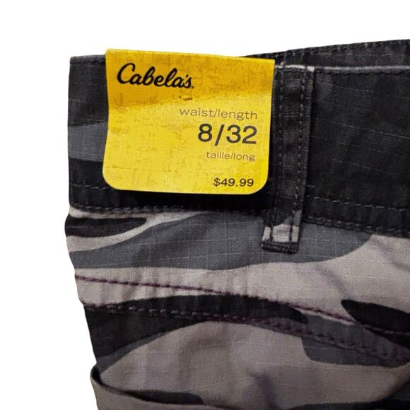 NEW Cabela's Women's Bayou Pants Timberwolf Urban Camo Cotton Ripstop Size 8/32 - Picture 5 of 13